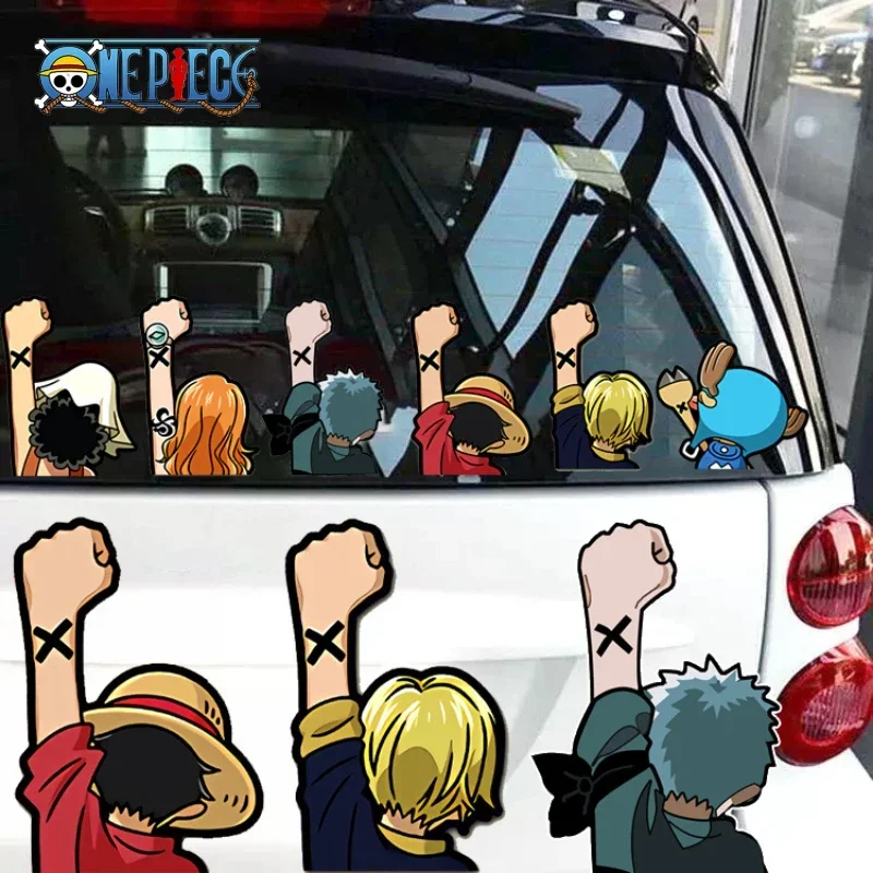 Car Accessories Japanese - Anime Tek Parça Araba Etiket Karikatür