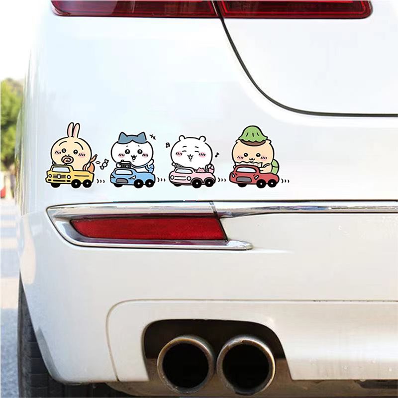 Car Accessories Japanese - Chiikawa Araba Vücut Çıkartmaları dikiz aynası