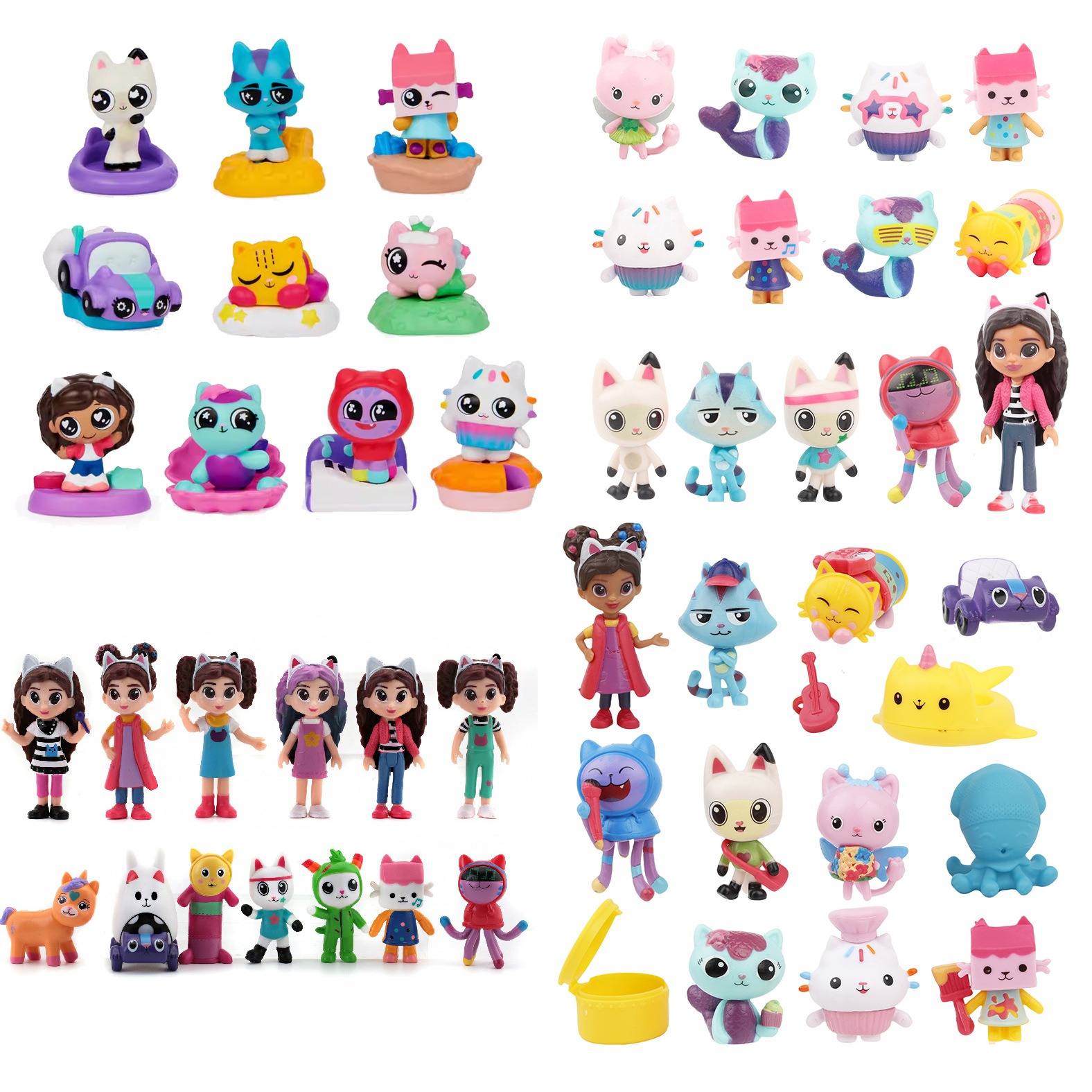 Car Accessories Walmart - 13 adet Gabby's Dollhouse Mini Figürler