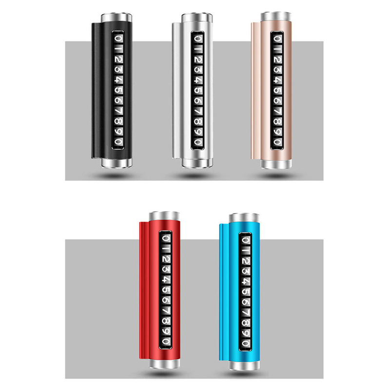 Car Accessories Sticker - Metal Araba Geçici Park Kartı Döndürülebilir