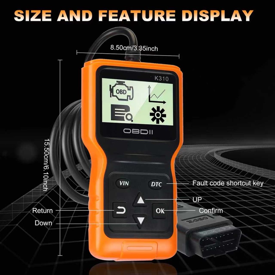 K310 OBD2 Diagnostik Tarayıcı  - Obd2 Scanner incelemesi ve fiyatı