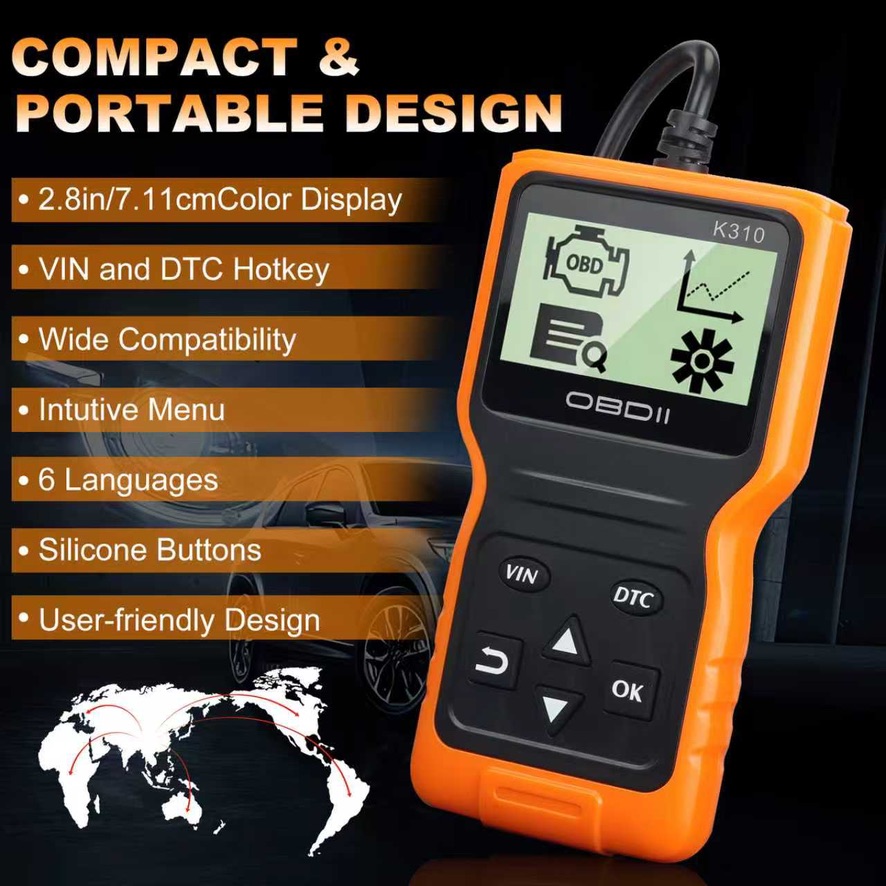K310 OBD2 Diagnostik Tarayıcı  - Obd2 Scanner incelemesi ve fiyatı
