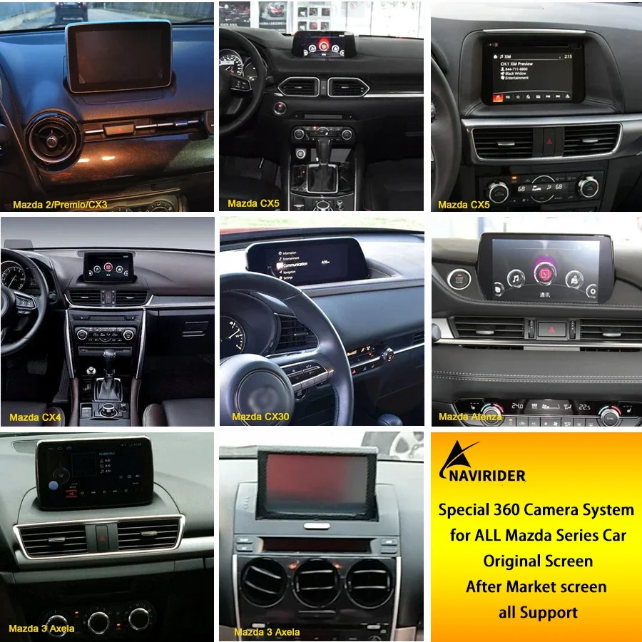 Mazda CX-5, CX9, CX7, CX4, CX3 - Rear Camera For Car incelemesi ve fiyatı