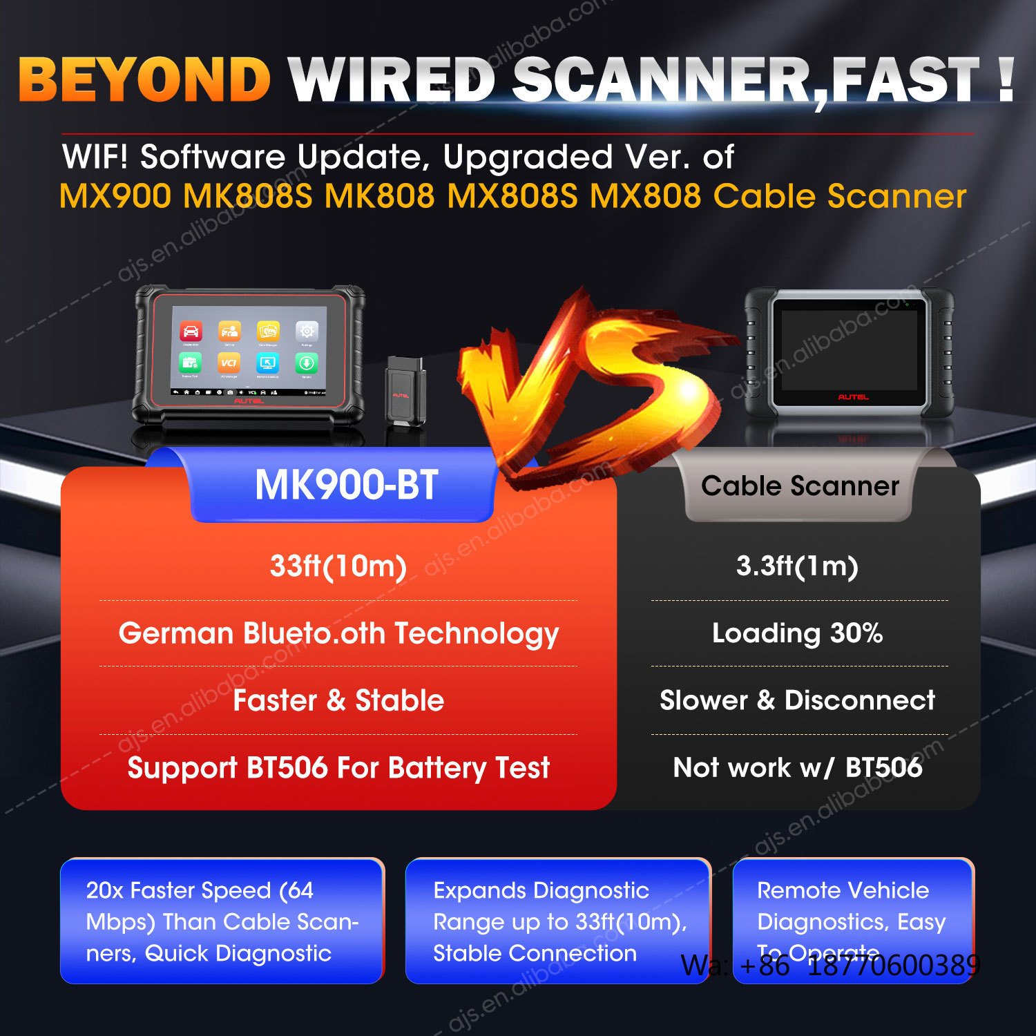 Autel MaxiCOM MK900 BT Araç Te - Obd2 Scanner incelemesi ve fiyatı