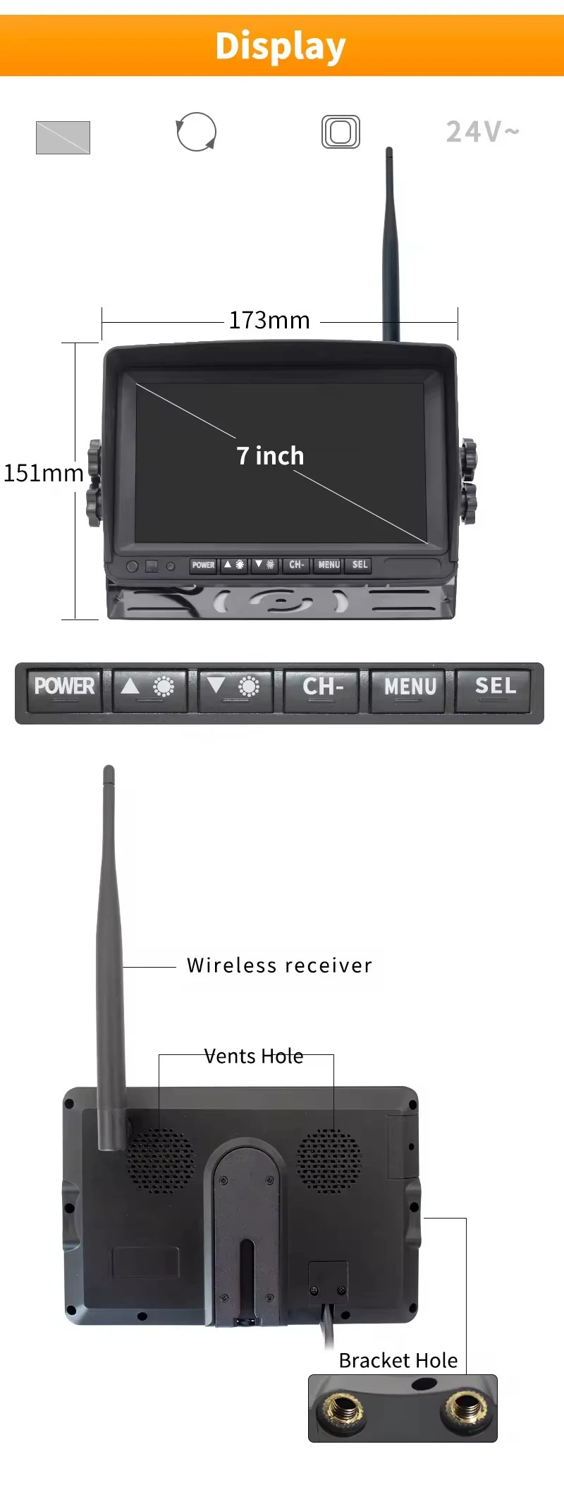 720P Kablosuz RV Geri Görüş Ka - Rear Camera For Car incelemesi ve fiyatı