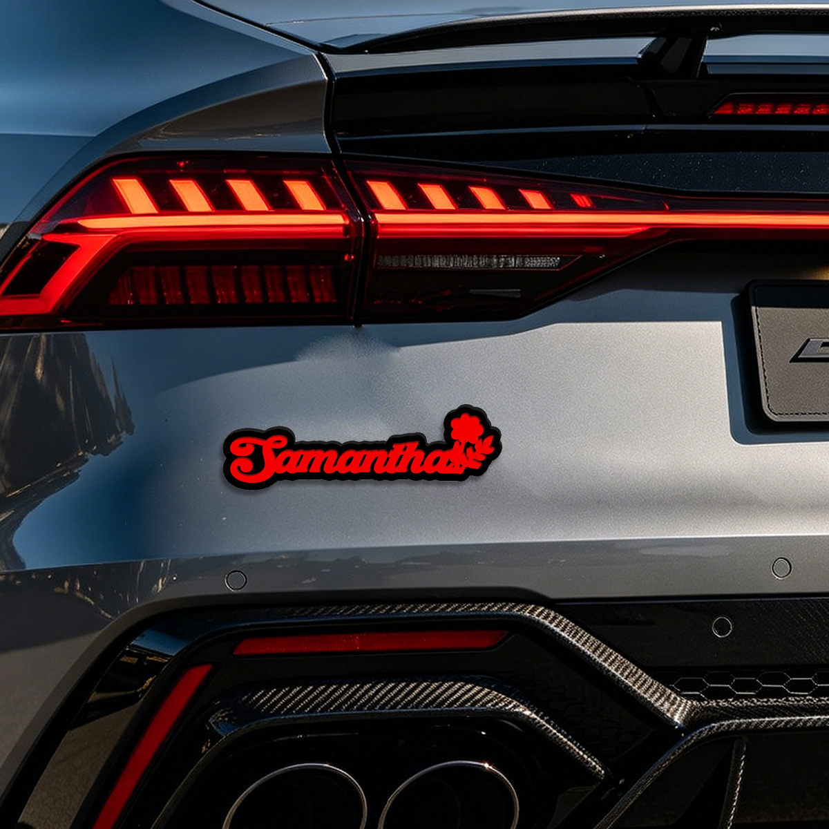 Özel Font Çiçek Desenli Basit  - Car Accessories Sticker incelemesi ve fiyatı