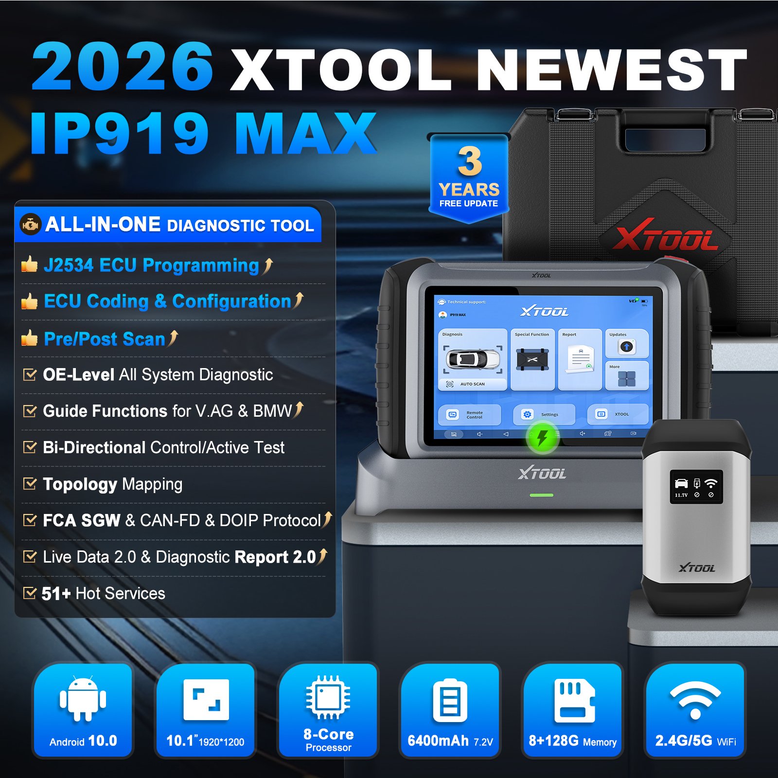 AB Deposu XTOOL IP919MAX J2534 - Obd2 Scanner incelemesi ve fiyatı