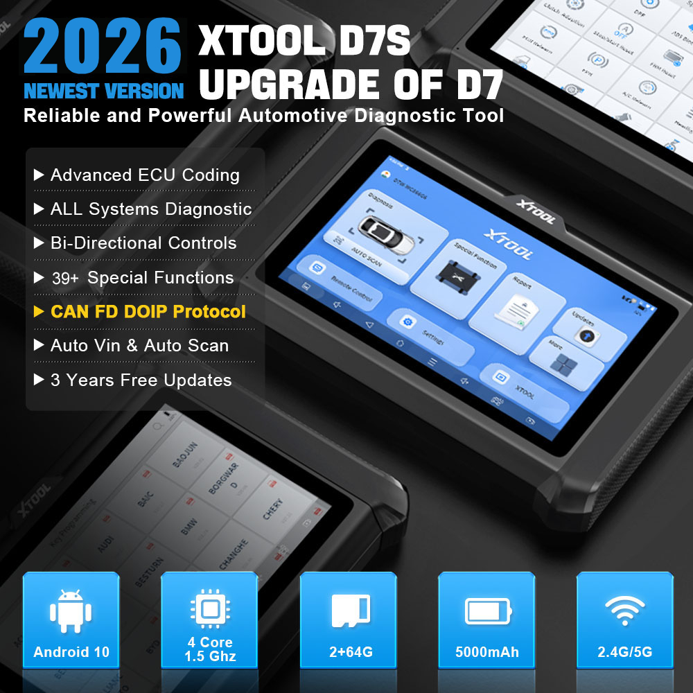 ABD Deposu XTOOL D7S Araç ECU  - Obd2 Scanner incelemesi ve fiyatı