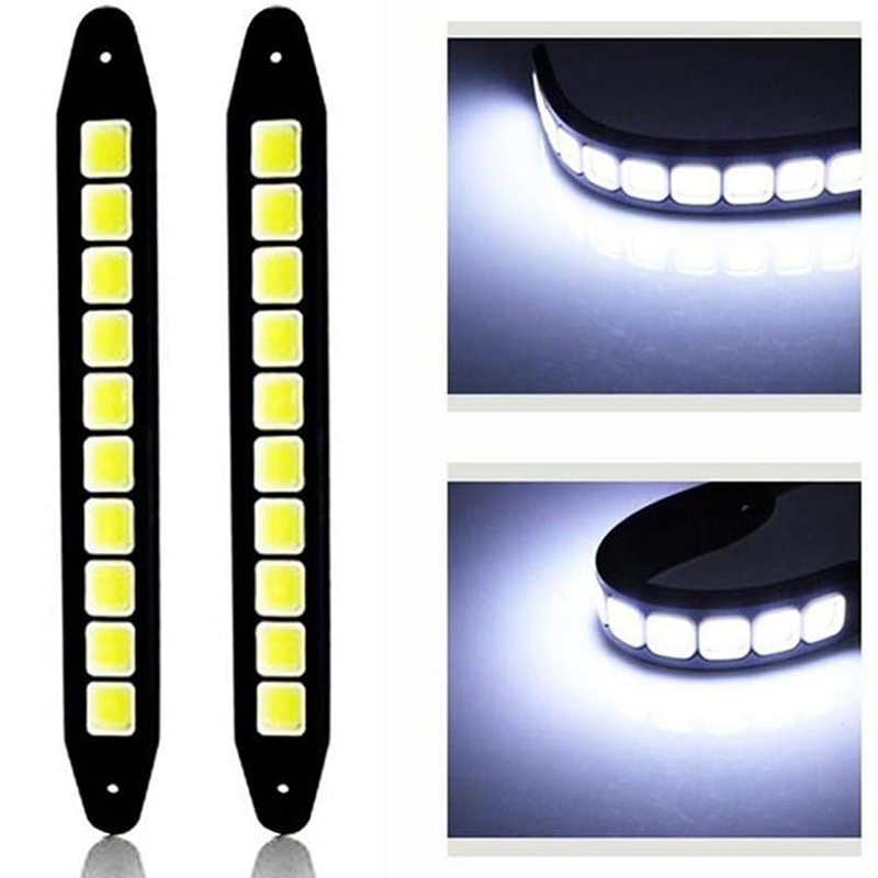 1/2 adet DRL COB Araba LED Gün - Car Accessories For Road Trip incelemesi ve fiyatı