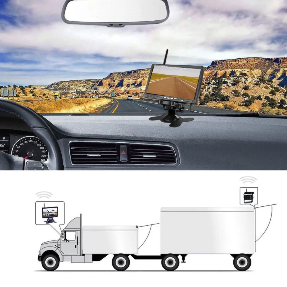 7'' Araç Kablosuz Geri Görüş H - Rear Camera For Car incelemesi ve fiyatı