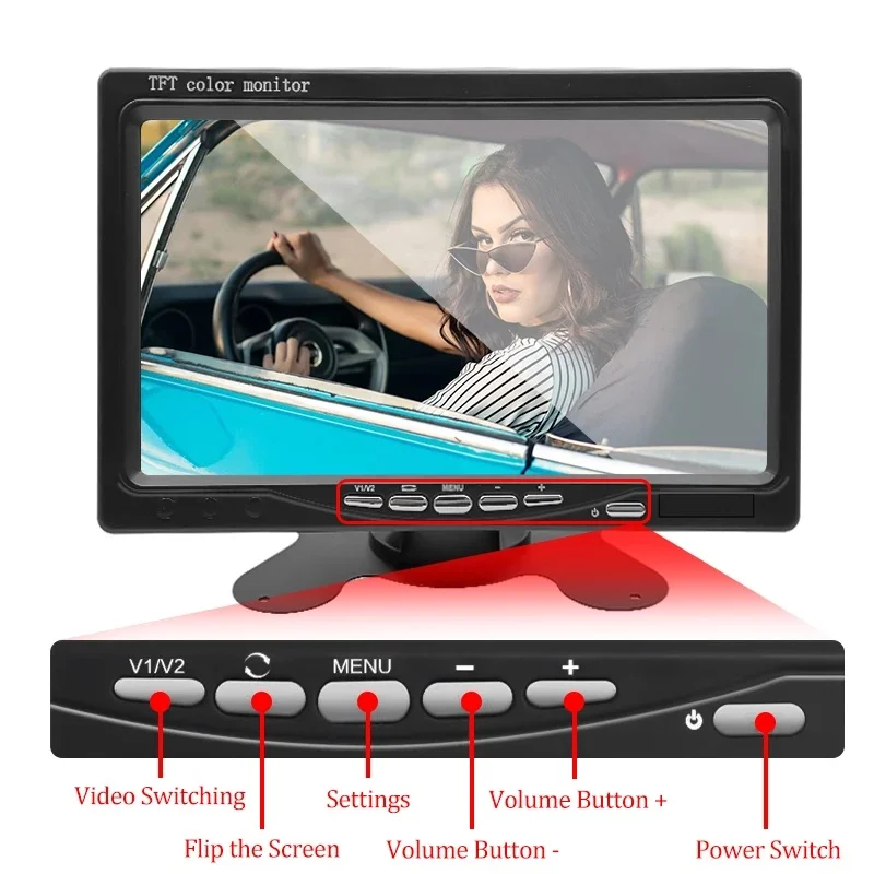 7'' Araç Kablosuz Geri Görüş H - Rear Camera For Car incelemesi ve fiyatı